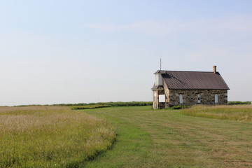 Presbyterian Stone Church in Abernethy, Saskatchewan built in 1892