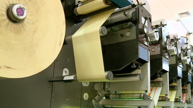 Printing plant production process.