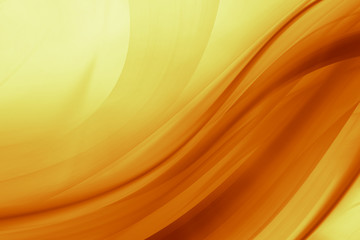 Orange and yellow background of abstract warm curves