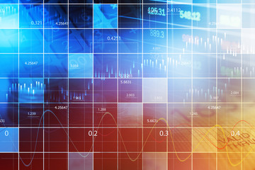 Finance data concept