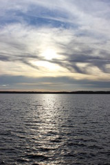 Obraz premium Sunset on Last Mountain Lake in Saskatchewan