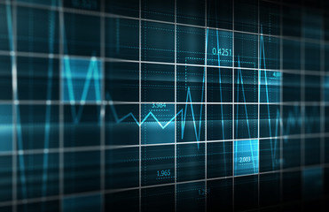 Finance data concept