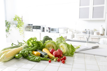 キッチンの野菜