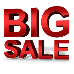3D render of Big Sale Word