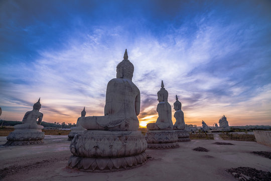 Buddha park in Thungsong Nakornsrithumrach province.Location is a vast national park of Buddhism. A large statue of Lord Buddha hundreds. Set to deploy