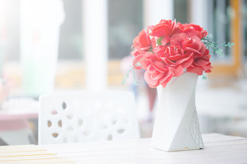 decorative flowers on the table