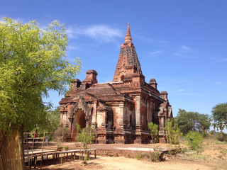 Obraz premium Buddhist temples in Bagan, Myanmar
