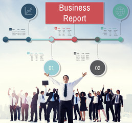 Business Report Progress Research Analysis Status Concept