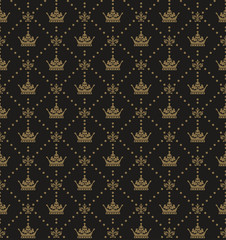 Modern wallpaper, background pattern. Seamless texture, repeating. Vintage design. Vector image