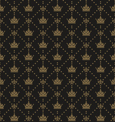 Modern wallpaper, background pattern. Seamless texture, repeating. Vintage design. Vector image