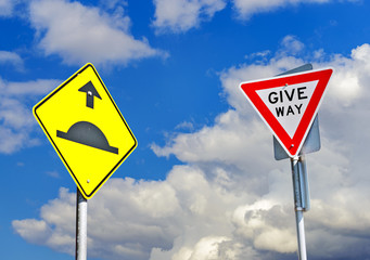 Hump and Give Away signs