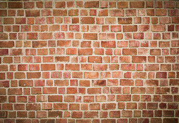 background and texture of decorative red brick wall pattern
