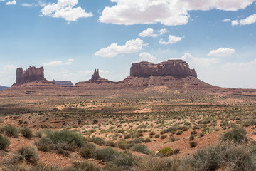 View of buttes in Monument Valley, Arizona, Utah
