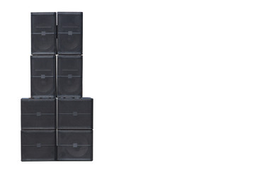 Audio Speaker Isolated in White Background