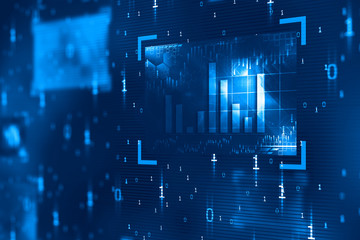 Finance data concept