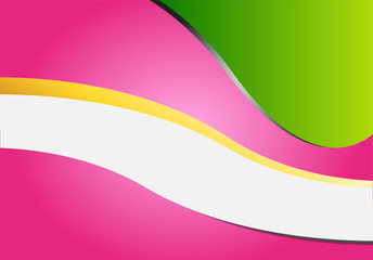 Orange wave abstract background vector for text and message design on white box for design eps10
