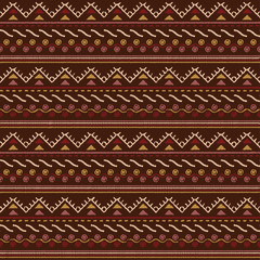 Ethnic boho seamless pattern. Print. Repeating background. Cloth design, wallpaper. - 119115192