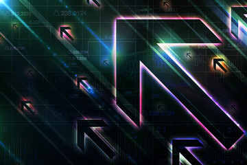 Abstract arrows technology background