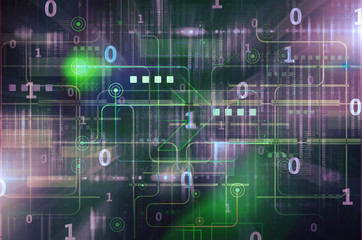 Obraz premium binary code