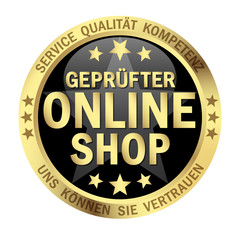 Button Geprüfter Online Shop