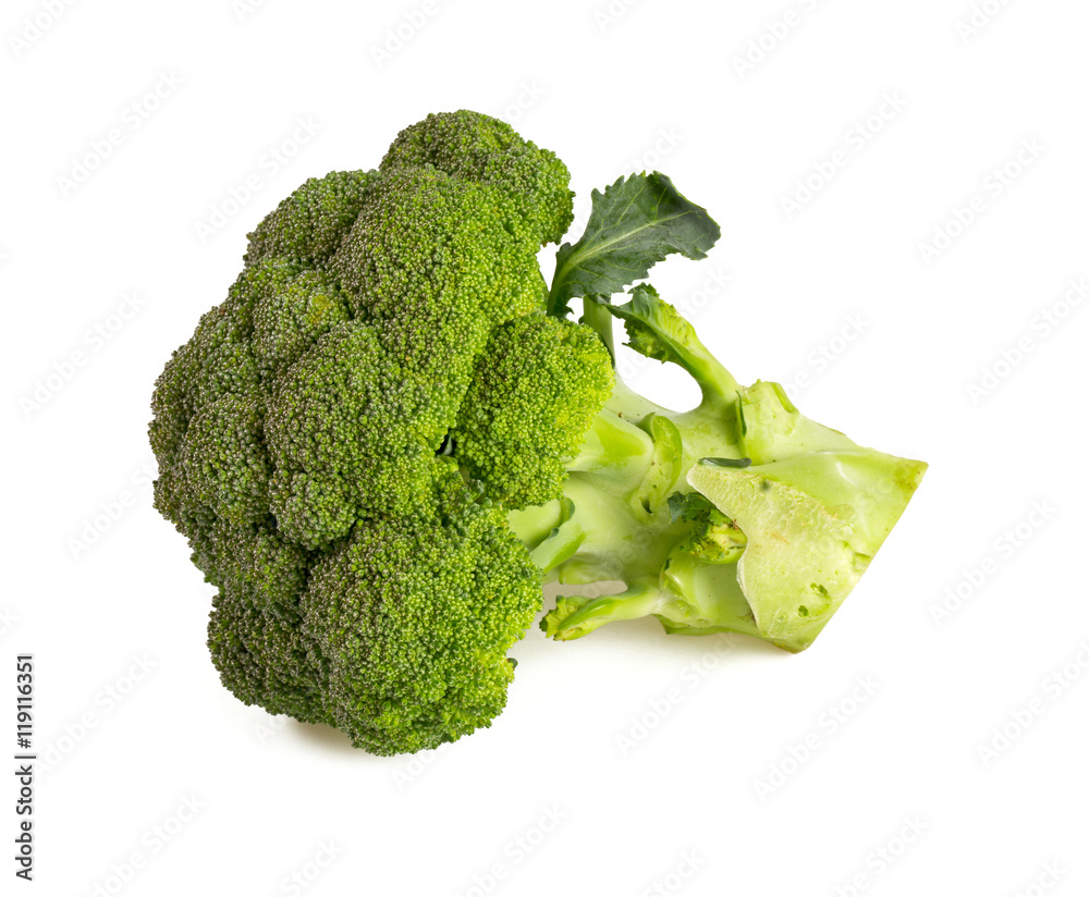 Poster broccoli isolated on white