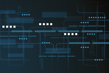 Dark blue technology motion background