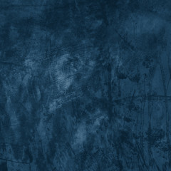 Grunge blue wall background or texture