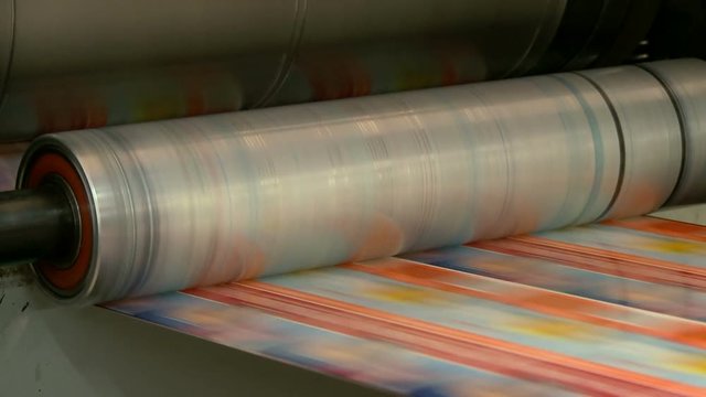 Printing plant production process.