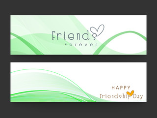 Website Header or Banner for Happy Friendship Day.