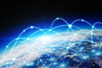 Global network and data exchange over the world