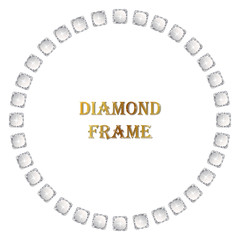 Diamond round frame