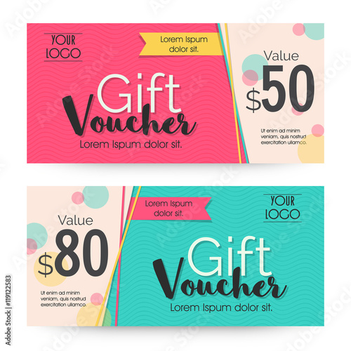 "Creative Gift Voucher template design." fichier vectoriel libre de