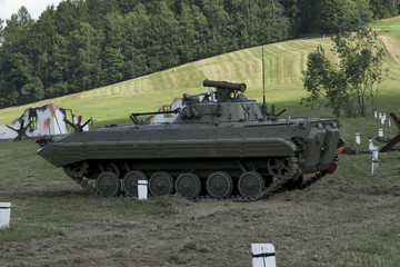 troops and equipment in the historic Battle