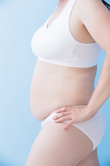 Fat overweight woman