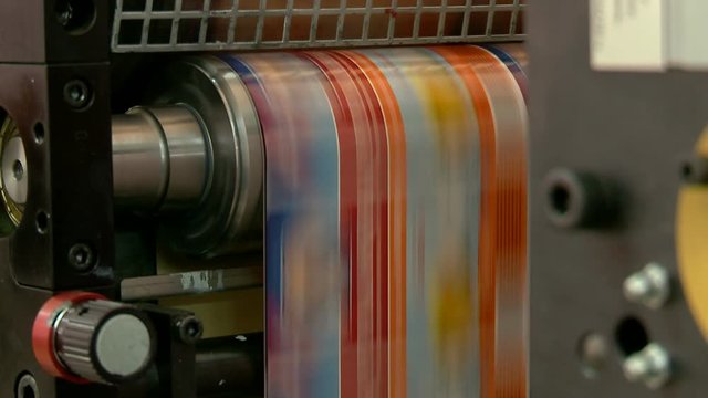 Printing plant production process.