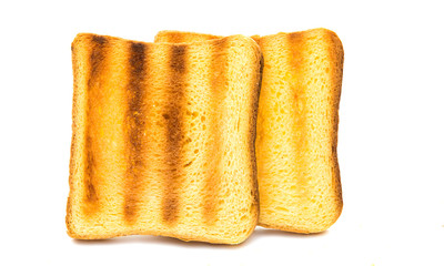 Fried toast biscuit breakfast.