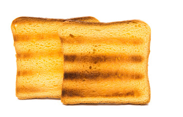 Fried toast biscuit breakfast.