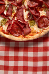 italian pizza with jalapeno pepper