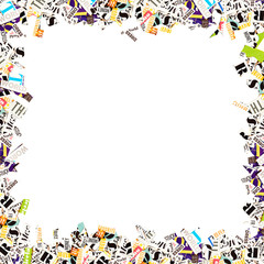 abstract background with letters