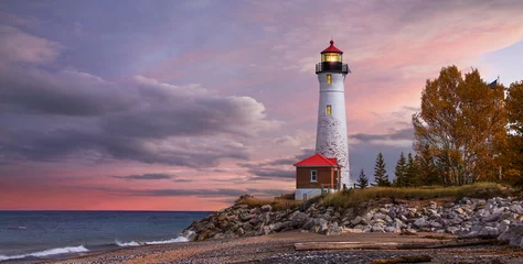  Sunset at the Crisp Point Lighthouse © Paul Lemke