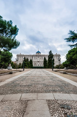 The Sabatini Gardens in Madrid, Spain.