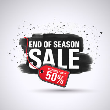 End of Season Sale Poster, Banner or Flyer.