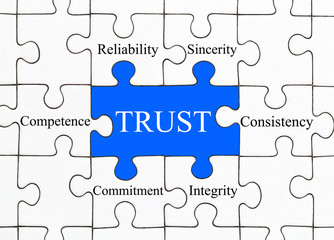 Trust Puzzle Concept