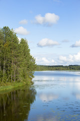 Fototapeta premium Beautiful summer day in Finland.