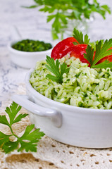 Salad with rice