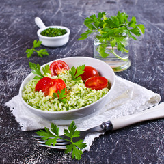 Salad with rice