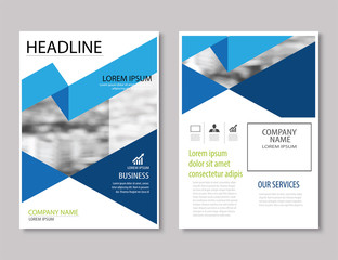 annual report brochure flyer design template vector, Leaflet