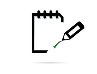 Quality control related vector outline icon. Pass