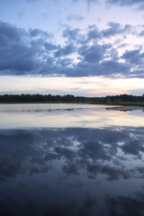 Silent moment. An image of landscape during sunset in Finland. Enjoy the silence.