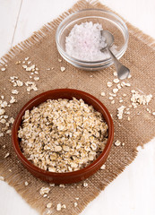 irish steel cut oats in a brown bowl